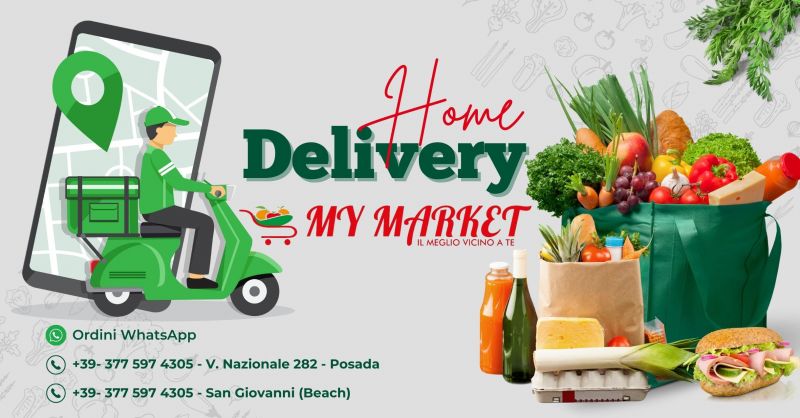 offerta market consegna spesa a domicilio ordine su whatsapp