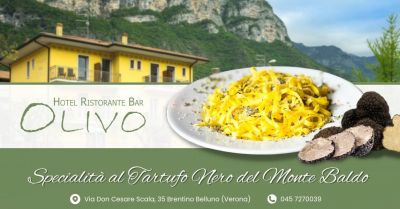 offerta dove mangiare specialita piatti con tartufo nero monte baldo