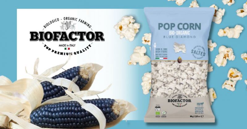   Offerta vendita popcorn biologici con mais Blu diamond