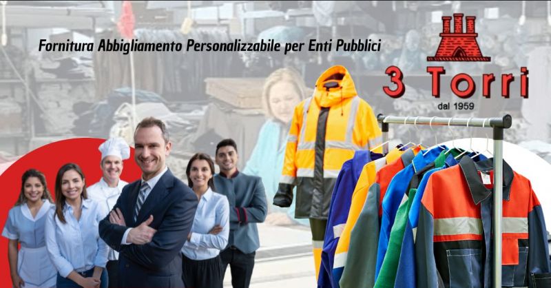 fornitura abbigliamento personalizzabile per Enti Pubblici