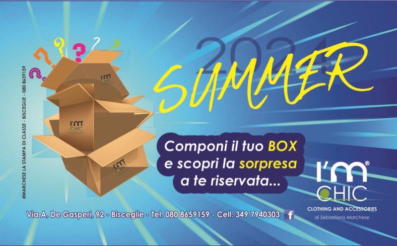 box con accessori da mare a bisceglie