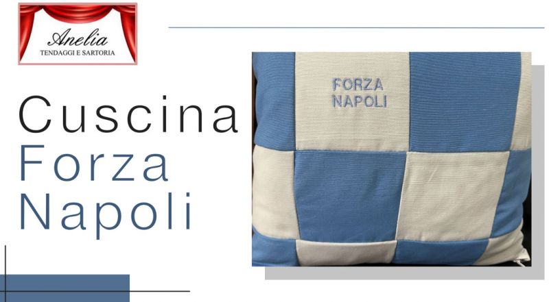 Offerta Cuscino Forza Napoli in Misto Cotone ad Avellino