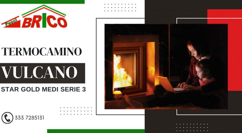 Offerta Termocamino Vulcano Star Gold Medi Serie 3