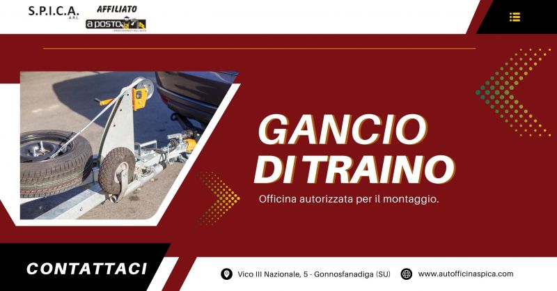 offerta officina autorizzata montaggio gancio di traino Gonnosfanadiga