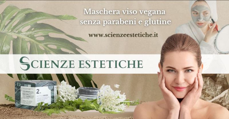 offerta maschera viso vegana senza glutine e parabeni per la pelle