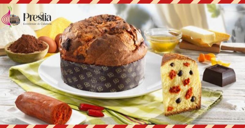 Panettone Made in Italy, typisch kalabresisch mit 'Nduja di Spilinga