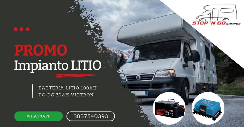 Promozione Impianto a Litio per camper