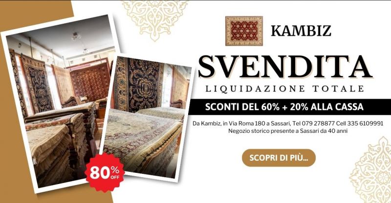 offerta tappeti persiani in liquidazione a Sassari