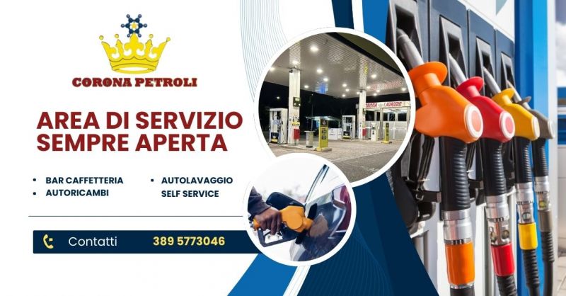 area di servizio aperta di notte