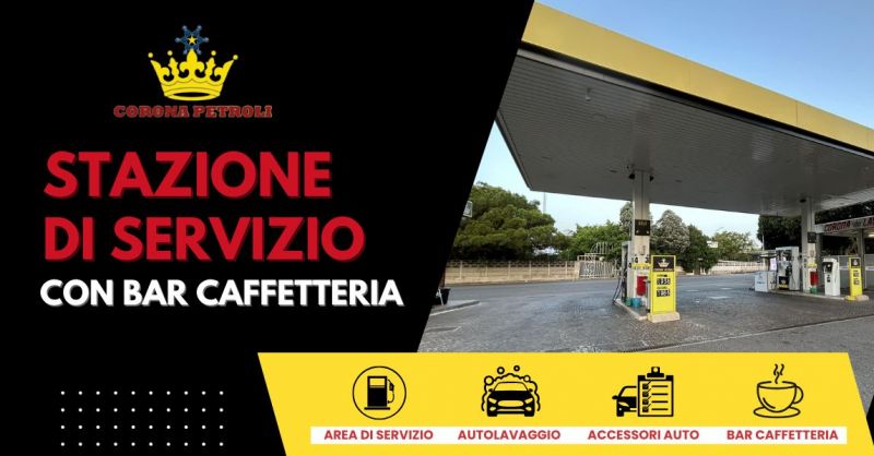 stazione di servizio con bar caffetteria