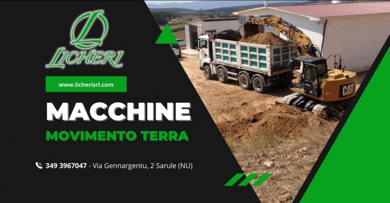 Macchine movimento terra a Sarule