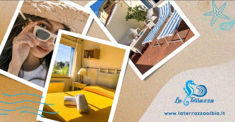 vacanze nord Sardegna guesthouse terrazza vista mare Olbia