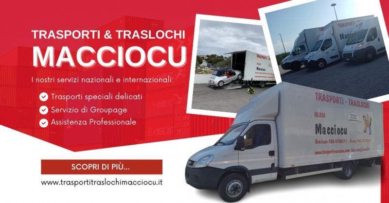 Traslochi completi da e per la Sardegna Olbia