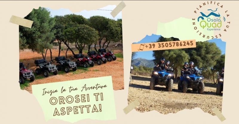 Noleggio quad con accompagnatore escursioni Golfo di Orosei