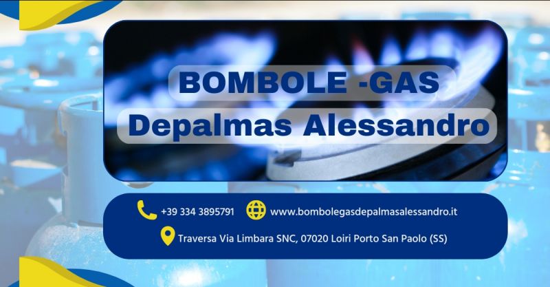 Vendita bombole a gas consegna a domicilio Loiri Porto San Paolo