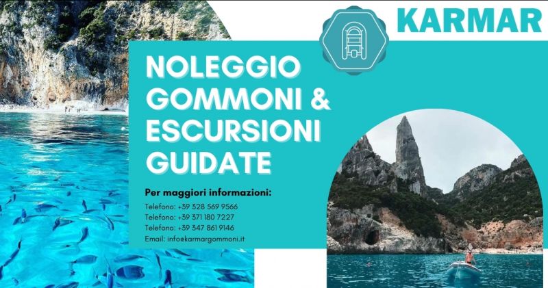 Escursioni guidate in gommone e noleggio Golfo di Orosei