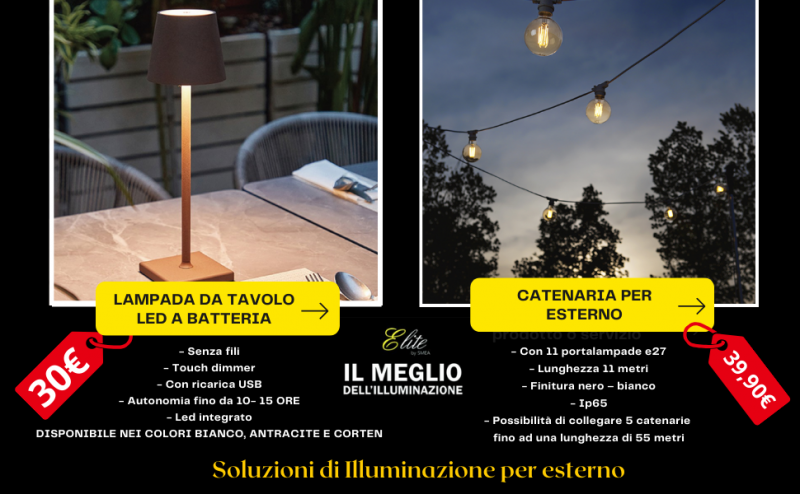lampade a led ricaricabili per esterno