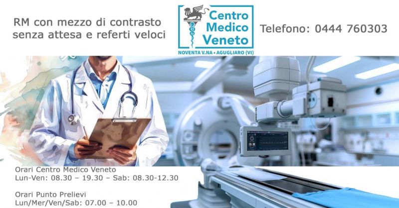 RM con mezzo di contrasto senza attesa e referti veloci