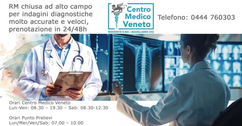 RM chiusa ad alto campo per indagini diagnostiche prenotazione in 24 48h