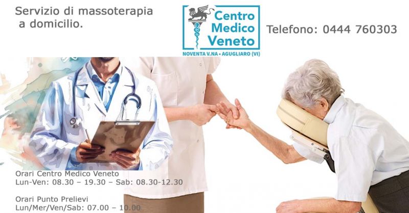 Servizio di massoterapia a domicilio in provincia e Noventa Vicentina