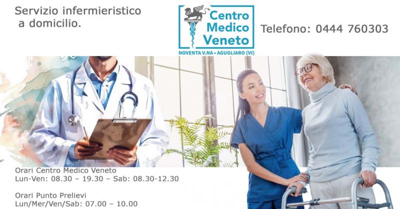 Servizio infermieristico a domicilio a Noventa Vicentina e provincia