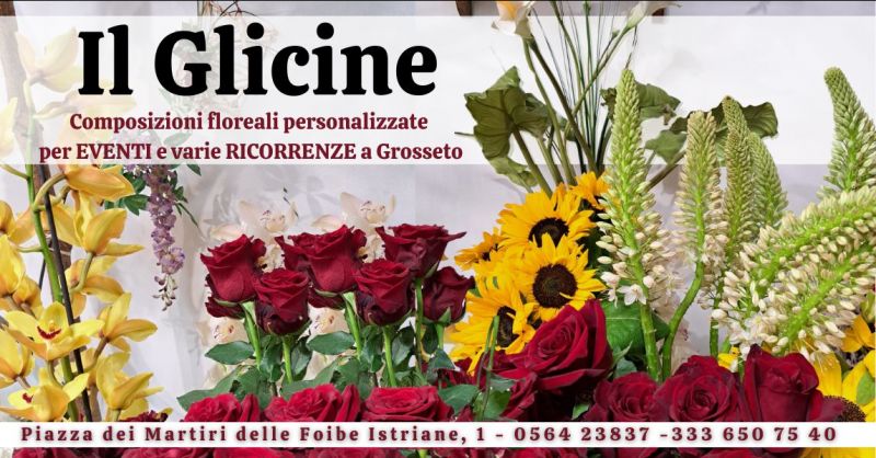 composizioni floreali personalizzate per eventi e varie ricorrenze
