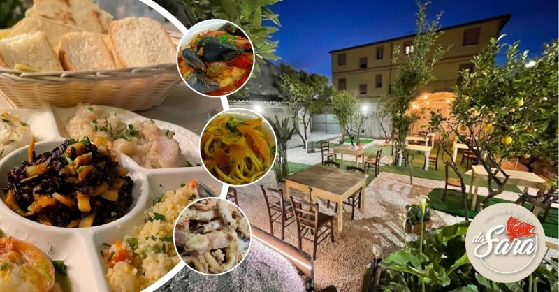 Ristorante specialita di mare con veranda esterna a Olbia