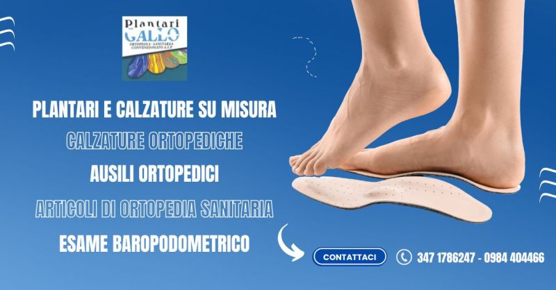 plantari e calzature su misura per adulti e bambini