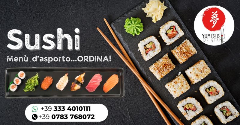 Sushi menu d asporto