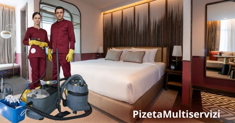 impresa di pulizie con attrezzature professionali per strutture ricettive