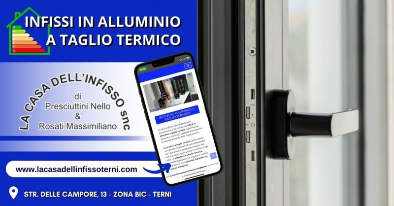 fornitura e posa di infissi in alluminio a taglio termico