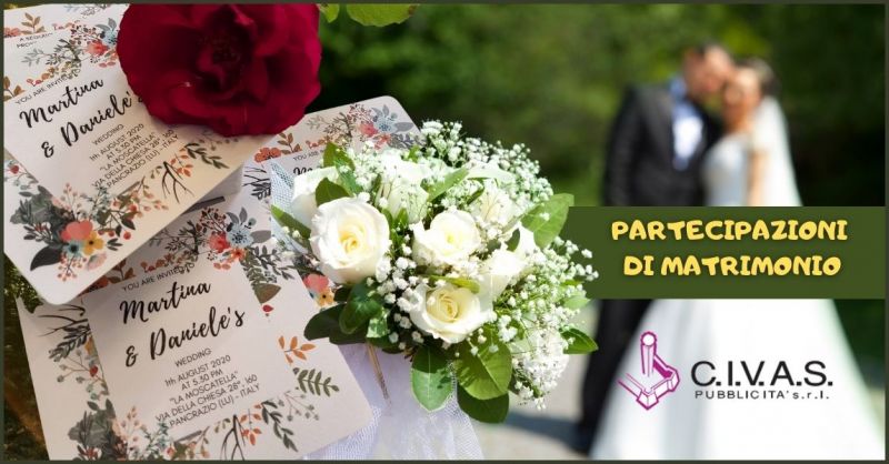 offerta produzione e personalizzazione partecipazioni di matrimonio Lucca