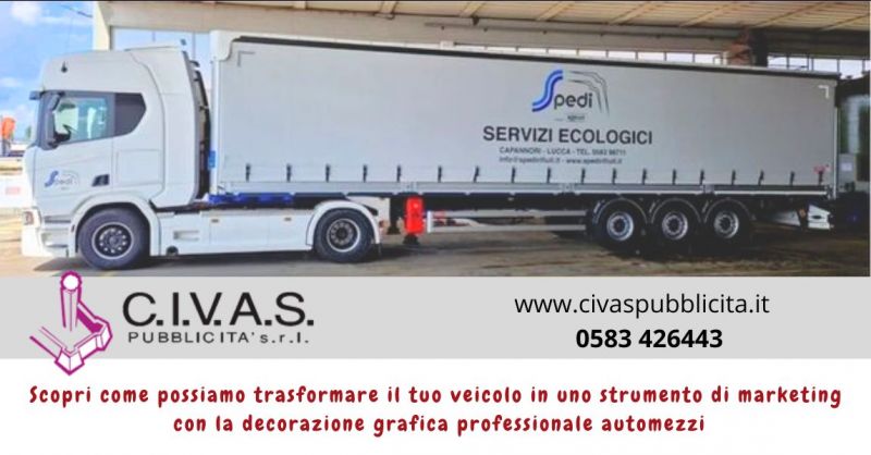decorazione grafica professionale automezzi