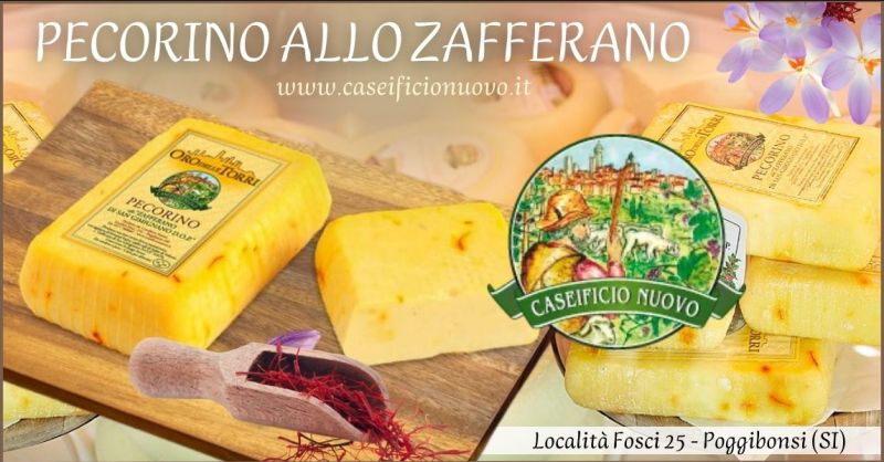offerta pecorino allo zafferano Siena - CASEIFICIO NUOVO formaggi artigianali