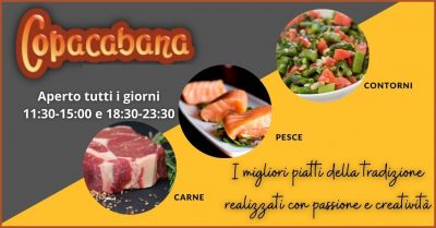 ristorante copacabana offerta ristorante menu di carne e pesce a trieste