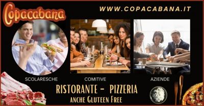 offerta ristorante cene aziendali e scolastiche trieste copacabana ristorante e pizzeria