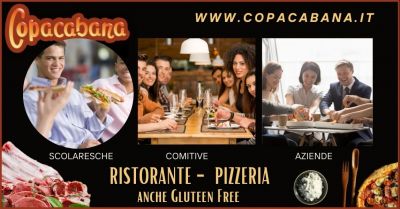 offerta ristorante cene aziendali e scolastiche trieste copacabana ristorante e pizzeria