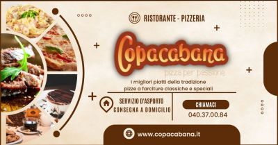 offerta ristorante e pizzeria con tavoli aperto trieste copacabana