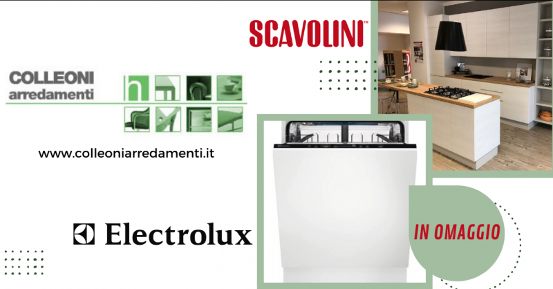 Offerta vendita cucina Scavolini con lavastoviglie a Bergamo - promozione cucina con quattro elettrodomestici Scavolini a Curno