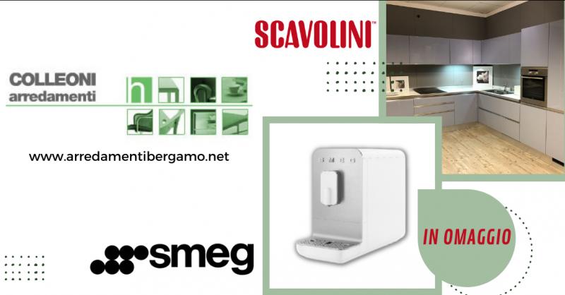 Offerta macchina da caffe Smeg Bean To Cup in omaggio con cucina Scavolini a Bergamo - promozione cucina completa Scavolini a Curno