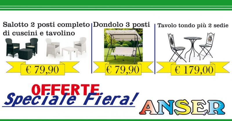  OFFERTA ARREDAMENTO DA GIARDINO – PROMOZIONE DONDOLO 3 POSTI DA GIARDINO