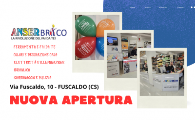 nuovo punto vendita per bricolage a fuscaldo