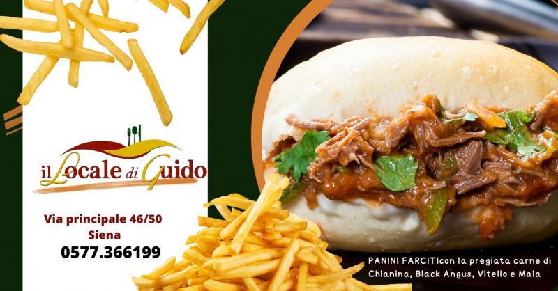 offerta panini gourmet di carne chianina e angus