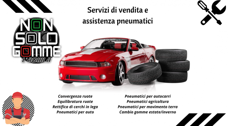 Offerta vendita e assistenza pneumatici L'Aquila – occasione officina per il cambio gomme L'Aquila