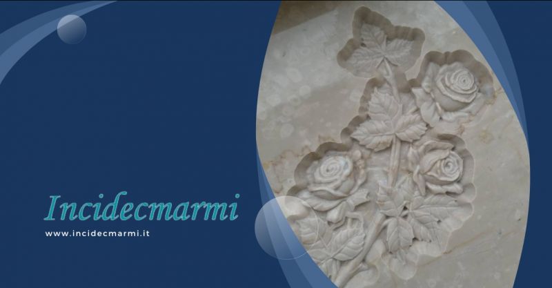 Bassorilievi su marmo e pietra lavorazione controllo numerico