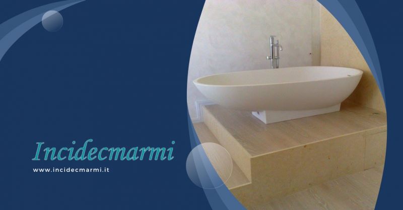 Complementi in marmo e pietra arredo bagno