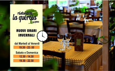 offerta orari invernali ristorante la quercia fano occasione orari apertura pizzeria la quercia fano