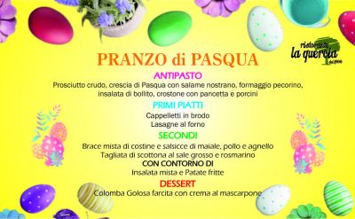 offerta menu pranzo di pasqua ristorante carne occasione ristorante con menu fisso per pasqua fano