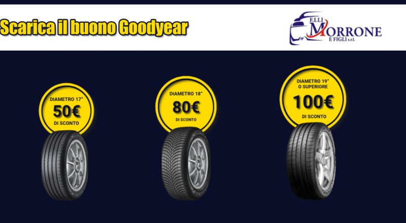 Offerta buono sconto Goodyear pneumatici cosenza - promozione Goodyear pneumatici per auto cosenza