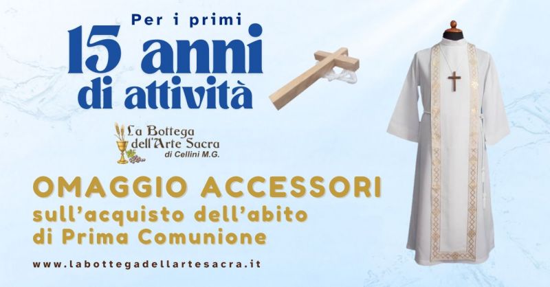 abito di prima comunione con accessori omaggio